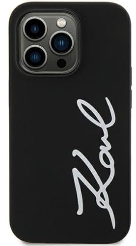Karl Lagerfeld KLHCN61SKSVGK Hülle für iPhone 11 / Xr 6.1 Schwarz hardcase Silicone Signature