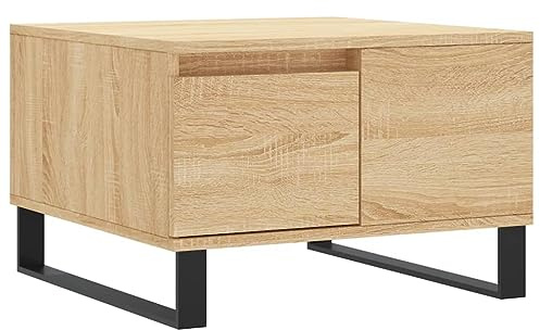 vidaXL Couchtisch Sonoma-Eiche 55x55x36,5 cm Holzwerkstoff