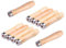 LATRAT Pack of 10 Wooden Handle File Handles Wheelbarrow Handles Hoof Rasp Long 9 cm and 4 mm Hole for Files, Rasps and Chisels