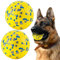 SUNNEKO 2 Stück Unzerstörbarer Hundeball, Tennisbälle Für Hunde, Die Aggressiv Kauen, Sicherer Für Das Maul, Für Große, Mittelgroße, Kleine Welpen, Training Fangen&Werfen, Gelb