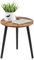 APICIZON Rund Beistelltisch, Holz klein Beistelltisch, 42x42x51CM, Skandinavischer Stil, Nachtisch Holz für Schlafzimmer, Braun