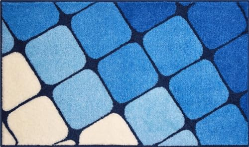 Grund Badteppich Shanga blau Größe 70x120 cm