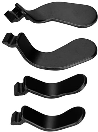 Controller Paddles Ersatz kompatibel mit One Series 2, Austauschbare Haare Trigger Sperren, Metall Zubehör Kits, Schwarz