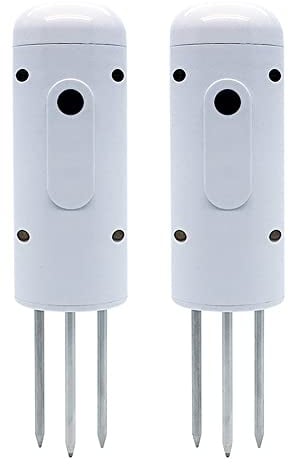 Kquepo TUYA ZIGBEE Gartenautomatisierungsmelder für Bewässerung, Temperatur- und Feuchtigkeitsdetektor, 2 Stück