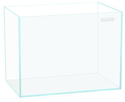 LYPHARD AQUARIUMS 2.5 Gallon Rimless Aquarium Tank, Ultra Clear Low Iron Nano Fish Tank for Betta Shrimp, L11.8×W5.5×H9.8 Glass Thickness 5mm with EVA Foam Leveling Mat