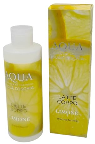 Körpermilch Aqua Zitrone 200 ml mit Bio-Aloe Vera auf Basis von Thermalwasser der Insel Ischia
