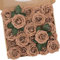 N&T NIETING Fiori artificiali, 50 pezzi, fiori finti, perfetti per bouquet fai da te, centrotavola, festa di compleanno, decorazione per la casa, marrone chiaro