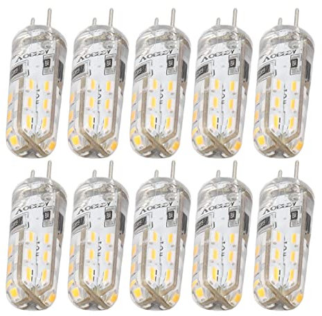 SUNGOOYUE Bombillas LED G4 Silicona Cálido 3000K 1.5W Reemplazo de Bombillas de Paisaje para Aparatos de Iluminación