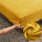 Samt Spannbettlaken 140x200 cm Warm Winter Frottee Spannbetttücher, Highdi Microfleece Flausch Gelb Spannbetttuch 140 x 200 Boxspringbett Bettlaken für Hohe Matratze Steghöhe 25-30cm