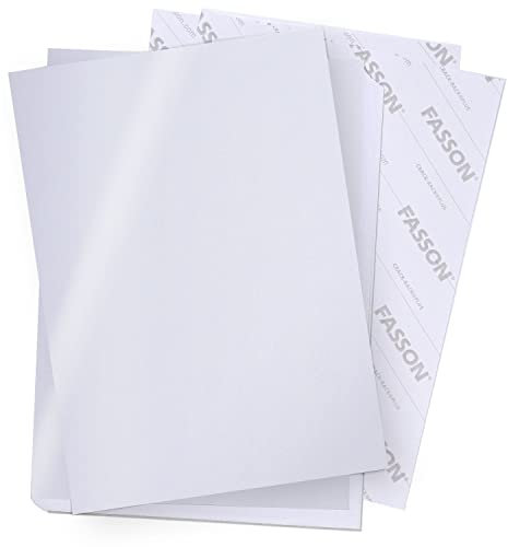 Haftpapier DIN A4 I 25 Blatt in glänzend weiß I Universal Aufkleber I Crack Back I Papier-Etiketten I Versandetiketten Aufkleber I selbstklebend und bedruckbar I AZ109