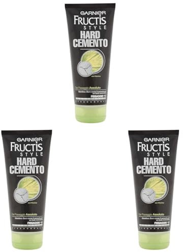 Fructis Style Hard Cemento Gel Fijación Absoluta (Paquete de 3)