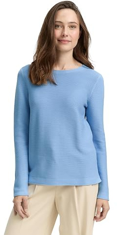 Tom Tailor Damen Strickpullover aus Bio-Baumwolle Strickpullover aus Bio-Baumwolle (1er Pack)