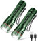 BUCASA LED Lampe Torche Rechargeable, 2000 Lumens Lampe Torche LED Ultra Puissante avec 3 Modes, 2 Pièces Zoomable Lampe Torche Enfant, Étanche Flashlight pour Camping Randonnée Urgence (Green)