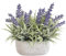 SinergiaFD Vaso Decorativo con Lavanda Artificiale – Alta 20 cm