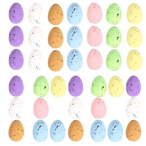 Winzige Osterdeko-Eier Bunte Gepunktete Künstliche Eier Dekorative