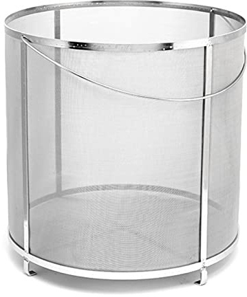 304 Stainless Steel Brewing Hopper Strainer - 300 Micron Mesh Filter for Beer, Hops, and Tea Kettle - 35x35cm