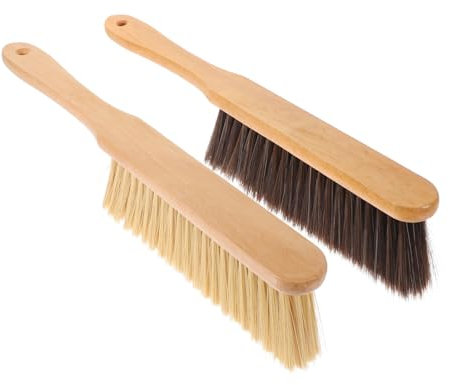 GLEAVI 2Pièces Brosse de Nettoyage Multifonctionnelle Balai Poussière pour Sols et Surfaces Design Créatif pour Nettoyage des Fissures et Taches