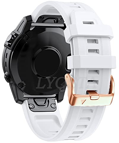 RNNYWDRQ STACTES DE VORD Smart SMART20MM pour Garmin Fenix ​​7S / 5S Plus / 6S / 6S Pro Strap Silicone BRACEAUX Accessoires Gold Rose