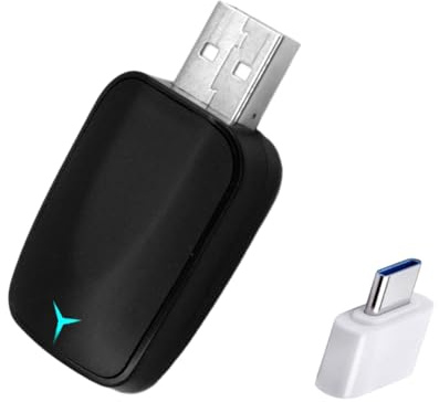 Koolenry Mini AI Box Dongle for Cars: Effortless Wireless CarPlay & Android Auto, 2-In-1 Plug&Play Solution