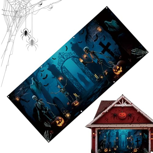 Garagentor-Banner Halloween 3,96 x 1,83 m Feiertags-Terrassenation