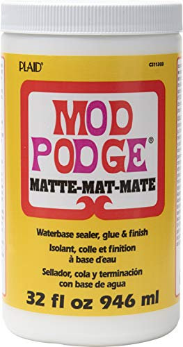 Mod Podge Sigillante Opaco, Colla e Finitura: Soluzione Artigianale all-in-One ad Asciugatura Rapida, Facile da Pulire, per Legno, Carta, Tessuto e Altro Ancora. Non tossico - Fai da Te con Fiducia,