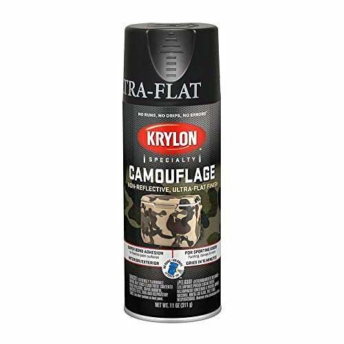 KRYLON Vernice spray mimetica con Fusion Technology (NERO)