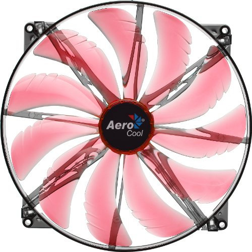 AeroCool Silent Master 200 mm LED Fan - Red