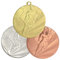 pokalspezialist 10 Stück Medaille Bronze Fußball aus Stahl 50 mm x 3 mm