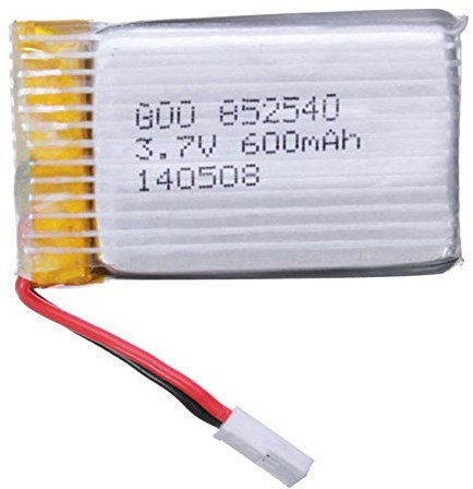 YUNIQUE GREEN-CLEAN-POWER - Batteria Lipo Avanzata 600mAh 3.7V 25C per Syma X5C, X5 | Compatibile con Cheerson CX-30W, Skytech M68, Wltoys F949 | Dimensioni 42x25x9mm, Silver