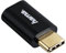 Hama USB C Adapter (USB-Type-C-Stecker auf Micro-USB-2.0-Buchse, vergoldet, geschirmt, 15 cm) schwarz, 00135723