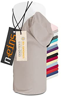 npluseins Jersey-Kissenhülle für Nackenrollen in 17 Farben - 100% Mako-Baumwolle - Einheitsgröße ca. 40 x 15 cm, Bezug in Platin