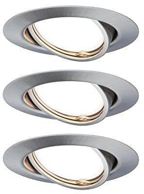 Paulmann Einbauleuchte LED Base rund 5W GU10 Eisen 3er-Set schwenkbar