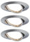 Paulmann Einbauleuchte LED Base rund 5W GU10 Eisen 3er-Set schwenkbar