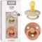 BIBS Colour Schnuller 2er-Pack, BPA-frei, Kirschform Nippel. Naturkautschuk/Latex, Hergestellt in Dänemark. Größe 2 | 6+ Monate | 2-Pack, Vanilla/Peach