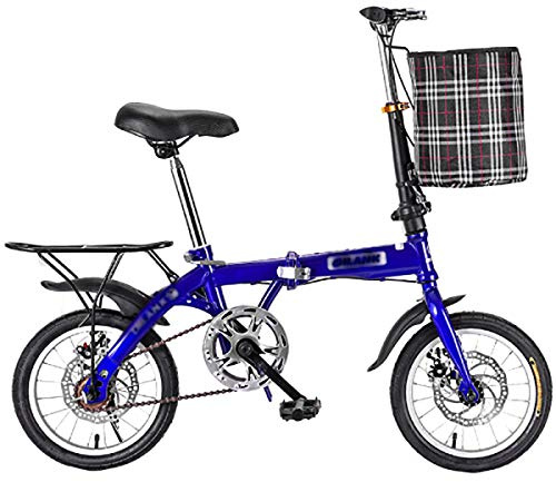 STRTG Klapprad, leicht und robust Faltbares Fahrrad, ultraleichte tragbare Klappfahrrad, für Unisex, 14 * 16 * 20 Zoll, Bikes Erwachsene