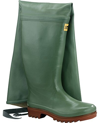 Stivali stivale Tuttacoscia Tutto Gomma Cosciale In Gomma Con Fodera Interna In Tela Di Cotone Suola Carrarmato Colore Verde (numeric_39)