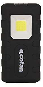 Cofan Linterna magnética Led | Tamaño de bolsillo I Resistente al agua y a impactos | Potencia 3 Watios | 150 Lumen