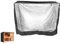 SEIWEI Universal-Abdeckung für Kaninchenstall, wasserdicht, Staubschutz für Kaninchen, Katzen, Hamster, Kätzchen, Haustiere, Grau, 122 x 50 x 105 cm