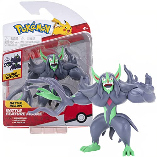 Pokémon Pokemon Figur Grimmsnarl Olangaar – 10-12 cm Figuren - Neueste Welle 2021 - Offiziell Lizenziert Pokemon Spielzeug