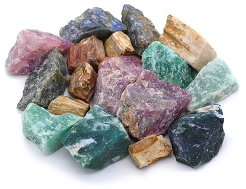LAVISA Wasserstein Mischung | Premium Edelsteine für Edelsteinwasser | echte unbehandelte Natursteine, Rohsteine und Kristalle | Heilsteine und Mineralsteine für Trinkwasser (Waldmischung)