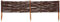 KOTARBAU® Bordure de parterre en osier 100 x 20 cm - Bordure de jardin pour fleurs et légumes