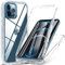 Für iPhone 12 Hülle, iPhone 12 Pro Hülle, 360 Grad Rundumschutz Stoßfest Handyhülle iPhone 12| iPhone 12 Pro, Transparent Silikon Bumper Case Eingebautem Displayschutz Outdoor Cover Schutzhülle, Klar