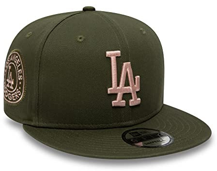 New Era Los Angeles Dodgers 9Fifty Snapback Cap MLB Baseball Oliv grün LA Teamlogo - S-M (6 3/8-7 1/4)