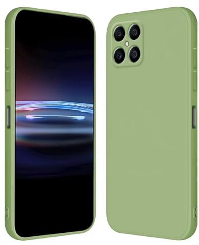 RankOne Funda para Honor X8 (4G) (6.7 Inches) Carcasa de Silicona de TPU Suave - Verde Matcha