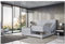 MEBLINI Boxspringbett Elektrisch Verstellbar - Gepolstert Doppelbett mit Matratzen und Toppers - Polsterbett - Bett mit Kopfteil - Edison - 200x200 - H3/Hellgrau Samt