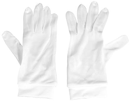 VALICLUD 1 Paar Laborhandschuhe Handschuhe Für Die Handpflege Anti-handschuhe Küchenreinigungshandschuhe Haushaltshandschuhe Münz-baumwollhandschuhe Täglicher Gebrauch Arbeit Weiß Münze