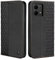 CXTcase Handyhülle für Motorola Moto G84 Hülle, Lederhülle Flip Case für Motorola Moto G84, PU Leder Stoßfeste Magnetische Schutzhülle Tasche für Motorola Moto G84, Schwarz
