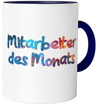 Urban Backwoods 2024 Mitarbeiter Des Monats | Kaffeetasse aus Keramik 330ml | Geschenk Comic Bunt