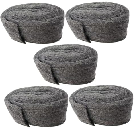 HEALLILY 5pcs Steel Wool Rodent Mesh Rodent Barrier Garage Door Seal Replacement Wool for Mouse Hole Filler Garage Door Replacement Seal Rodent Guard Mesh