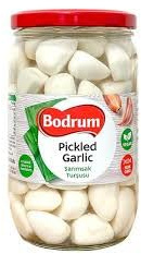 Bodrum Pickled Garlic 700gm x 2 | Traditional Mediterranean Taste | Perfect for Special Dishes | Great for Antipasti Platters | Perfect for Salads, Sandwiches, and More | Tangy and Savory Flavour